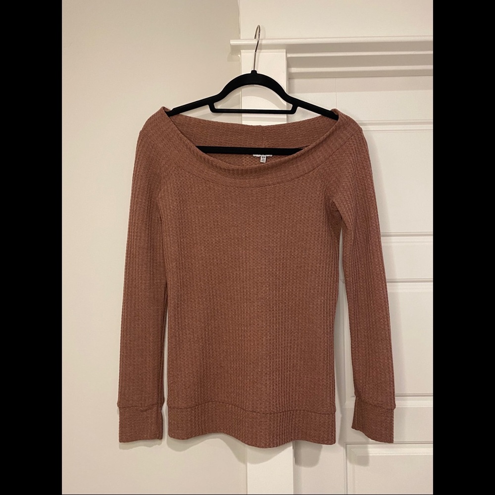 Womens off the shoulder sweater
